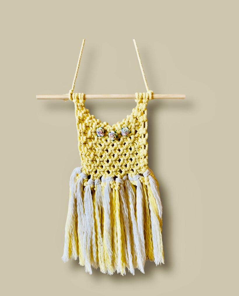 Marcrame Dress Wall Decor ! So adorable for any room !