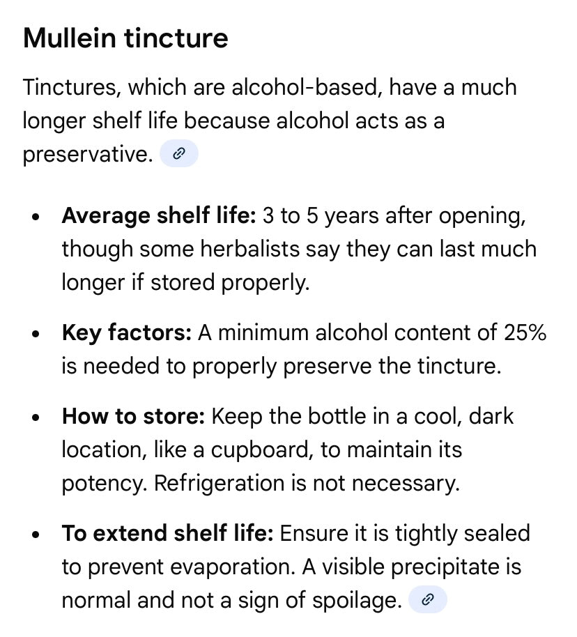 Mullein Tincture-1 OZ.